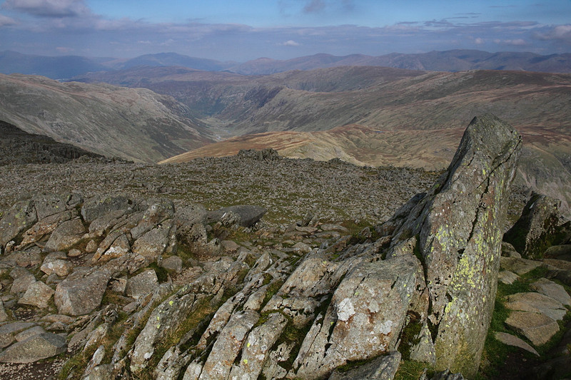 View from Bowfell summit