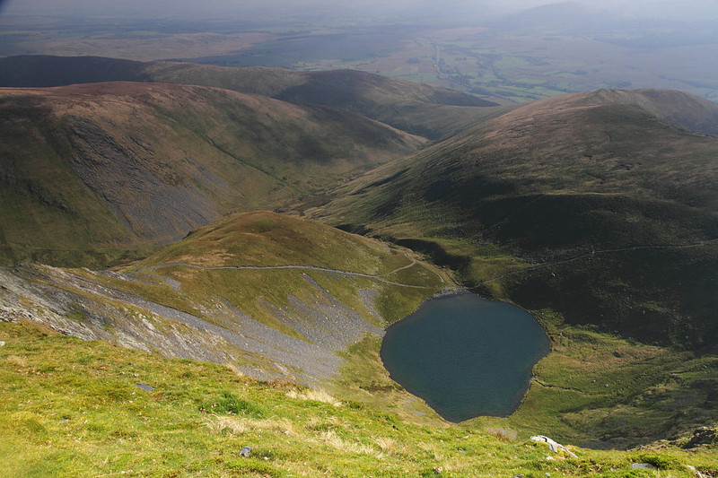 Looking down on Scales Tarn