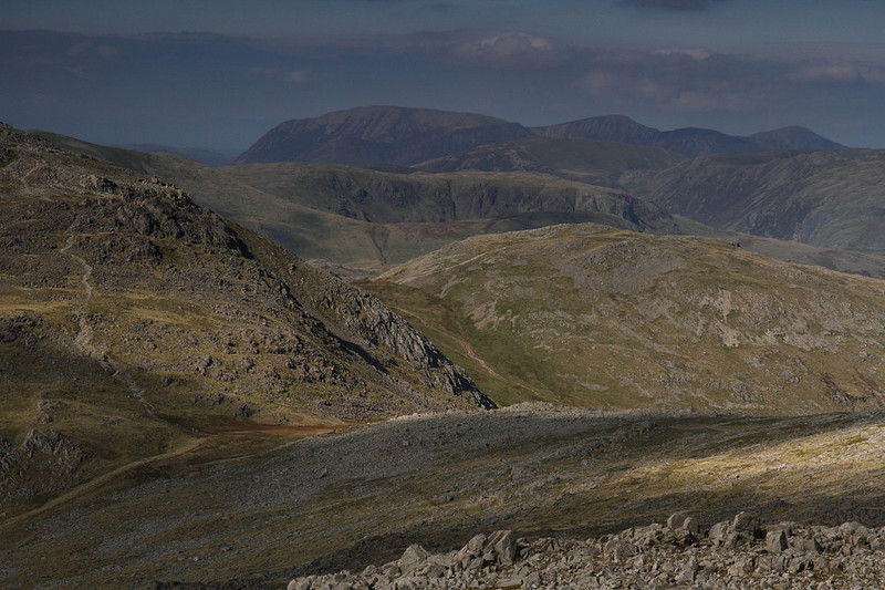 View from Bowfell summit