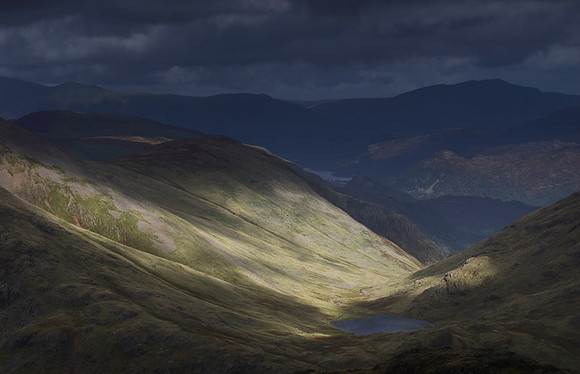 Light over Styhead Tarn & Derwent Water
