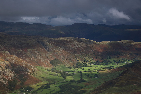 Langdale Valley from Pike O'Blisco
