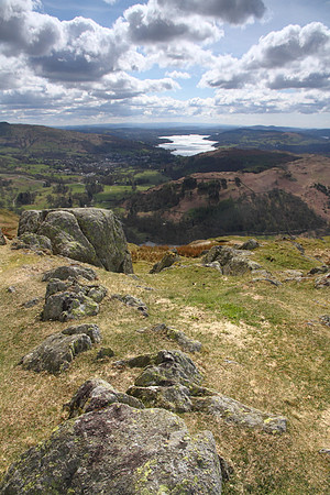 Windermere view, Nab Scar