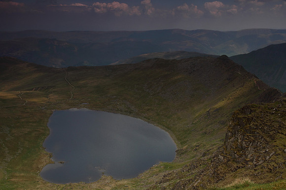 Red Tarn from Helvellyn Summit
