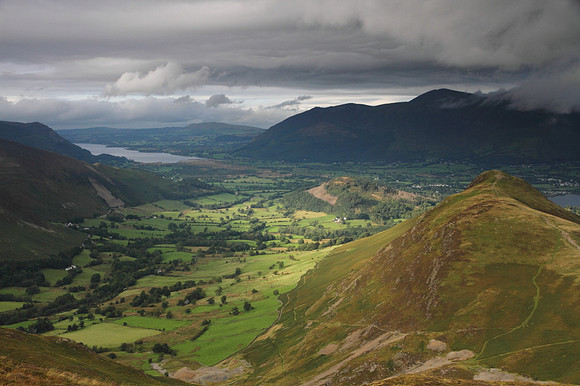 Catbells, Derwent Water & Bassenthwaite Lake from Maiden Moor
