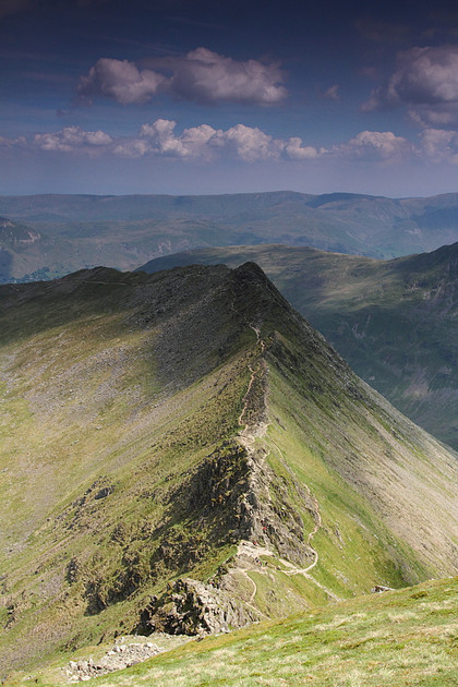 Striding Edge from Helvellyn Summit