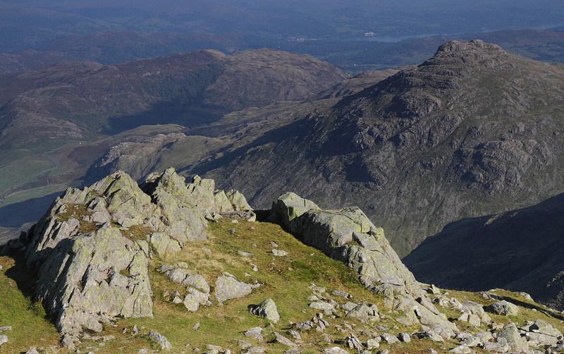 Pike O'Blisco from Crinkle Crags summit