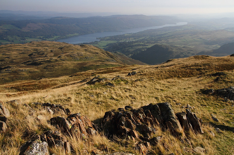 Coniston Water from route down from Wetherlam