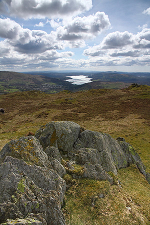 Windermere view, Nab Scar