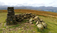 Clough Head Trig Point and Wind Shelter