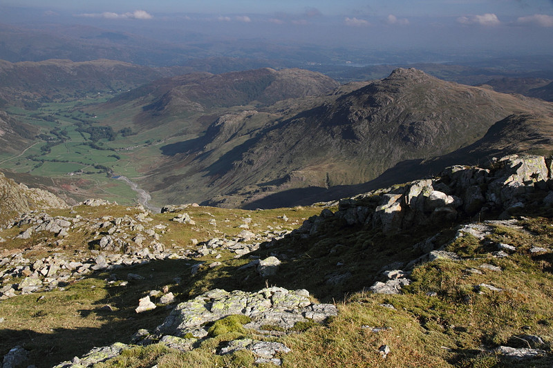 Great Langdale from Crinkle Crags summit