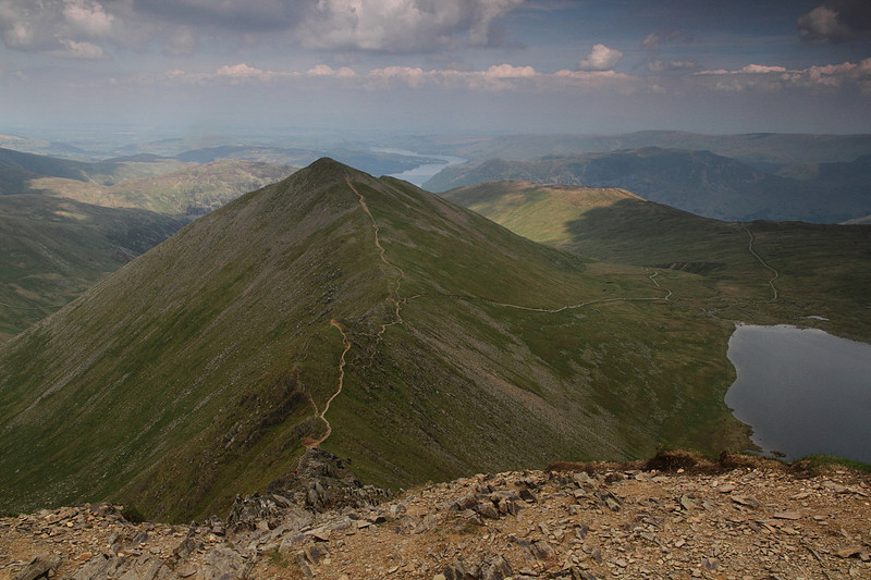 Catstycam from Helvellyn summit