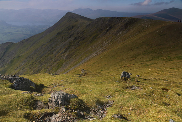 Blenctahra summit ridge leading to Gategill Fell Top