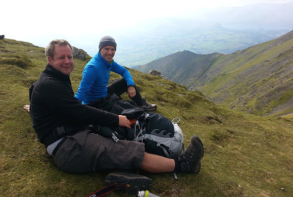 Duncan and me on Blencathra summit