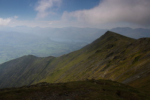 Derwent Water from Blencathra summit