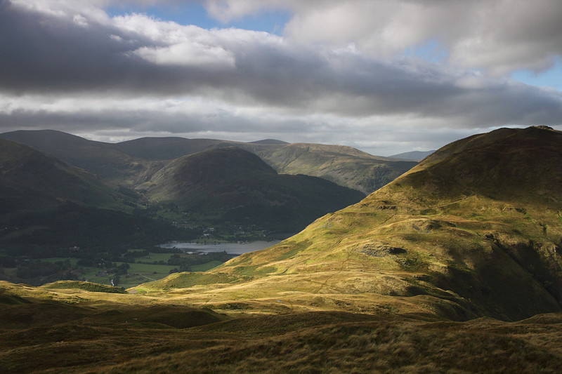 Boredale Hause & view across Ullswater from Angletarn Pikes
