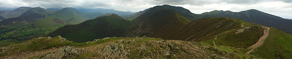 Causey Pike panorama #3