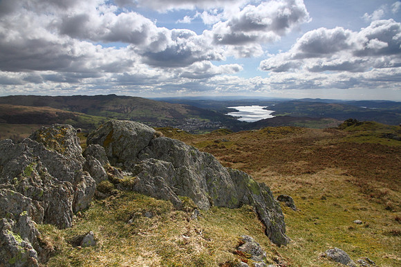 Windermere view, Nab Scar