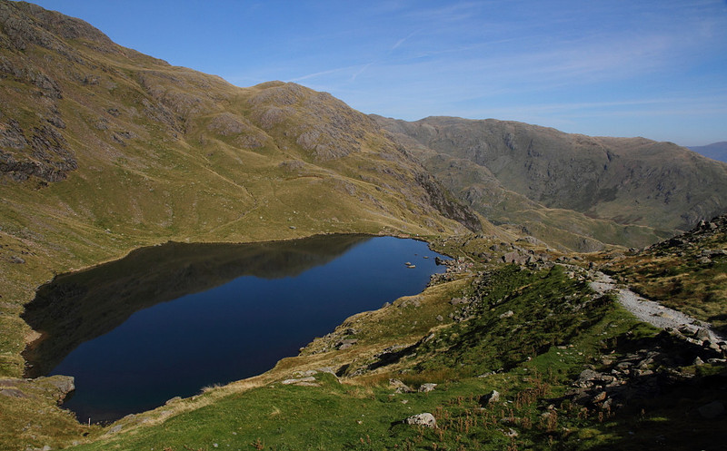 Above Low Water, on route up the Old Man of Coniston