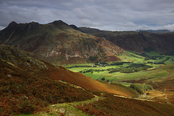 Langdale Pikes and Langdale Valley