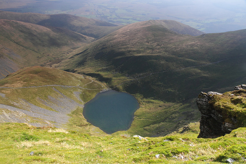Looking down on Scales Tarn