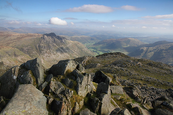 Langdale Pikes from Bowfell