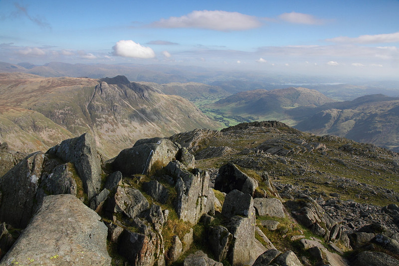 Langdale Pikes from Bowfell
