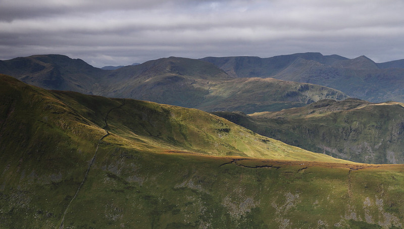 View across Martindale on route to High Raise and Rampsgill Head