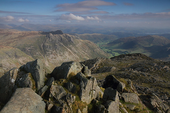 Langdale Pikes from Bowfell