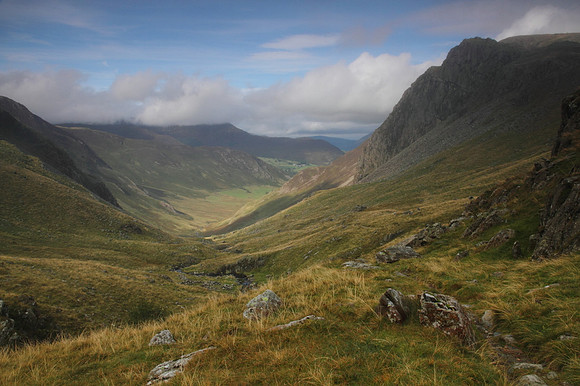 Newlands Valley from the head of the valley, near Dale Head