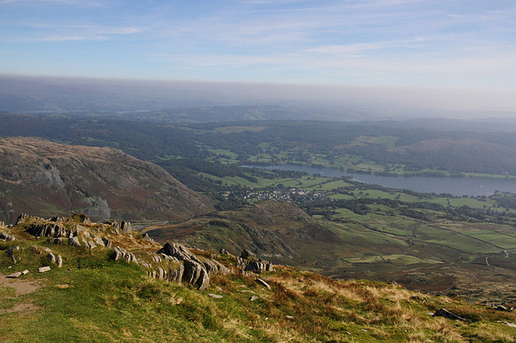 Coniston Water from route up the Old Man