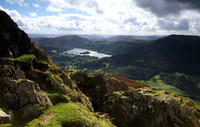 Grasmere from path up Helm Crag