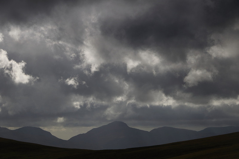 Lakeland drama - view from between Stybarrow Dodd and Hart Side