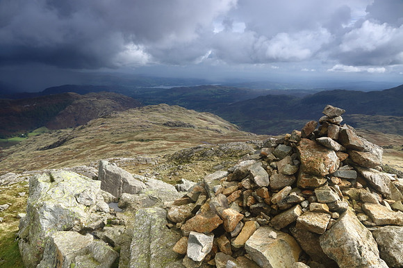 Pike O'Blisco south summit cairn