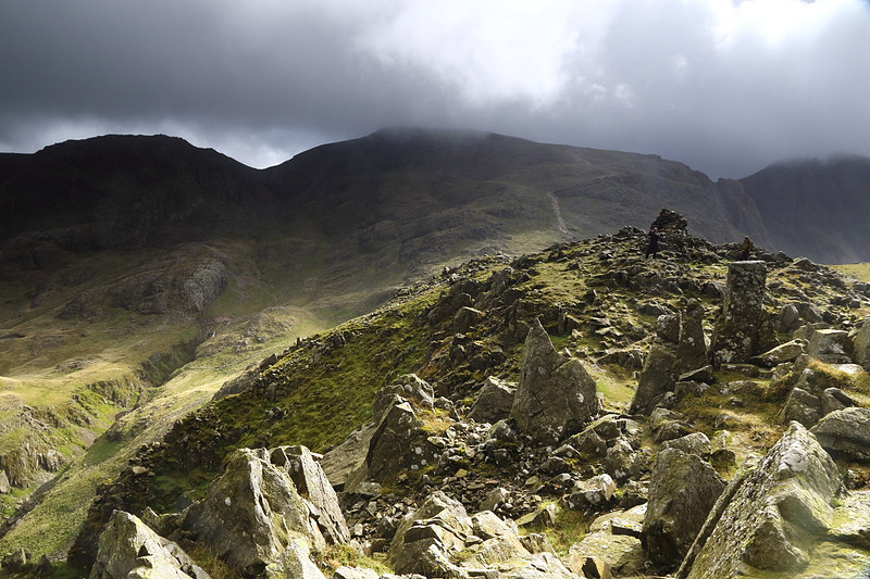 Towards Scafell Pike from Lingmell