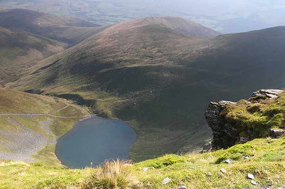 Looking down on Scales Tarn