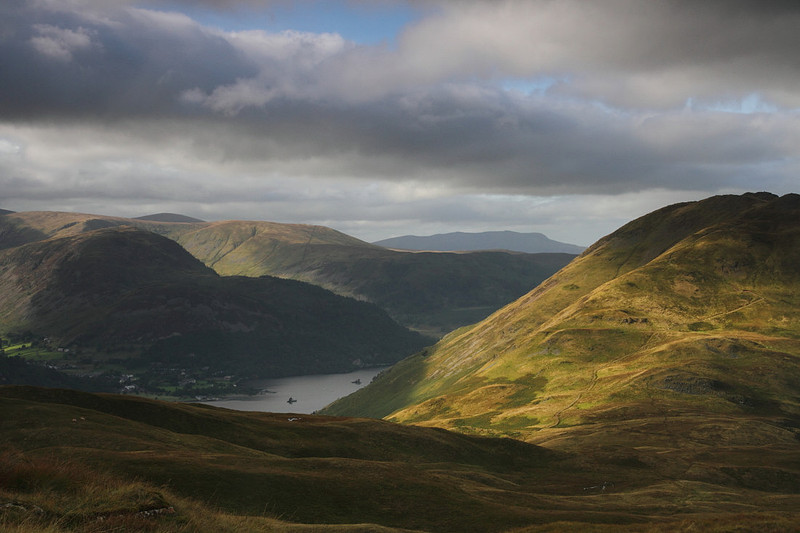 Boredale Hause & view across Ullswater from Angletarn Pikes