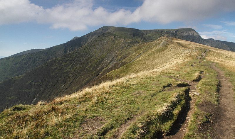 Blencathra summit frrom Scales Fell