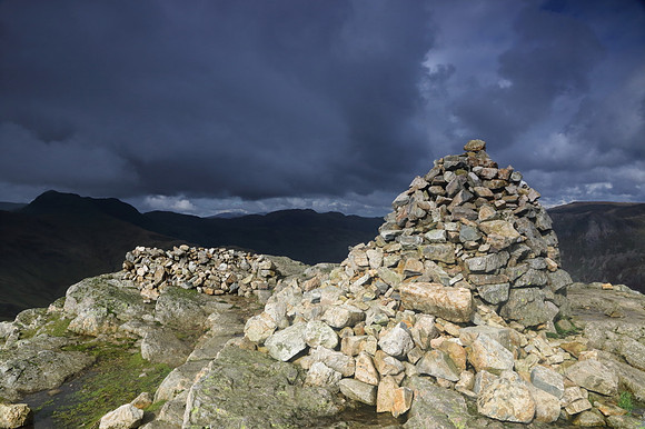 Pike O'Blisco north summit cairn