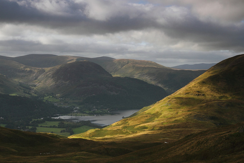 Boredale Hause & view across Ullswater from Angletarn Pikes