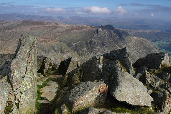 Langdale Pikes from Bowfell
