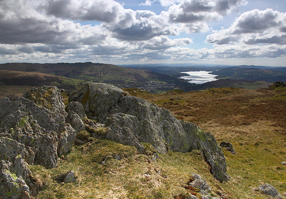 Windermere view, Nab Scar